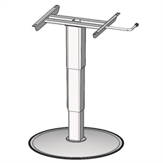 REIMO, Enkelt Søjle Løftebord, 320 mm. - 695 mm.